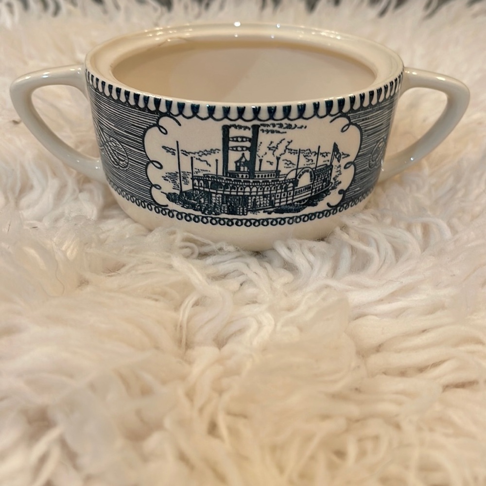 Currier & Ives antique cup